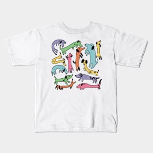 Lots of sausage dogs Kids T-Shirt